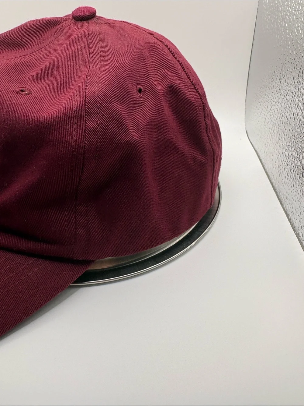Vintage Ahead The Floating Green Coeur d’Alene Golf Strapback Hat Burgundy